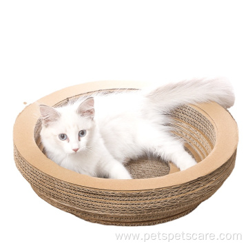 New bowl-shaped corrugated paper cat litter catnip